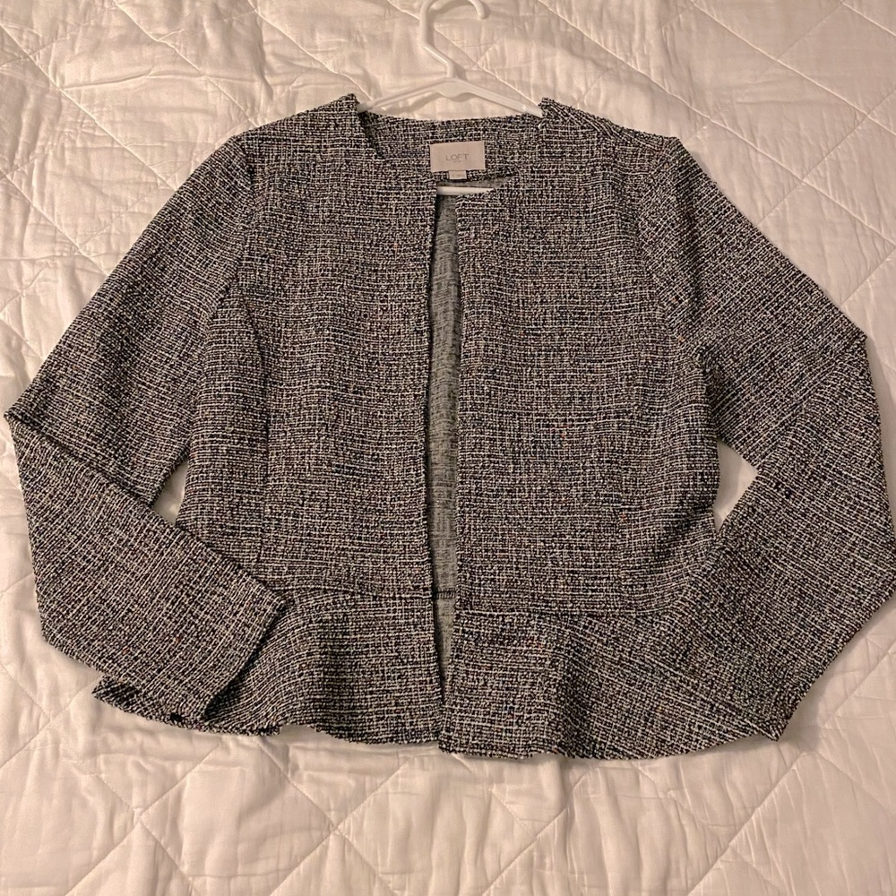 LOFT multicolor marled jacket NWOT